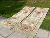 A pair of Aubusson tapestry po