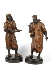 A PAIR OF AUSTRIAN COLD PAINTE