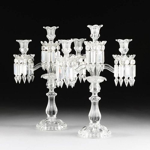 A PAIR OF BACCARAT CRYSTAL