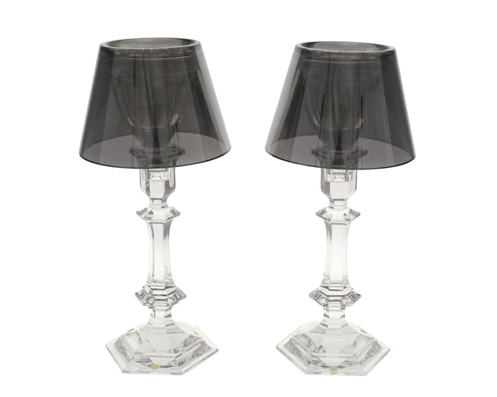 A PAIR OF BACCARAT "HARCOURT OUR