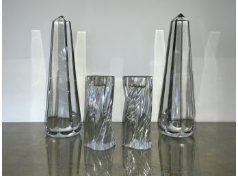 A pair of Baccarat Odilon swirled