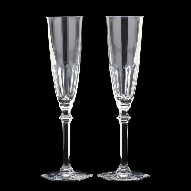 A PAIR OF BACCARAT TOASTING