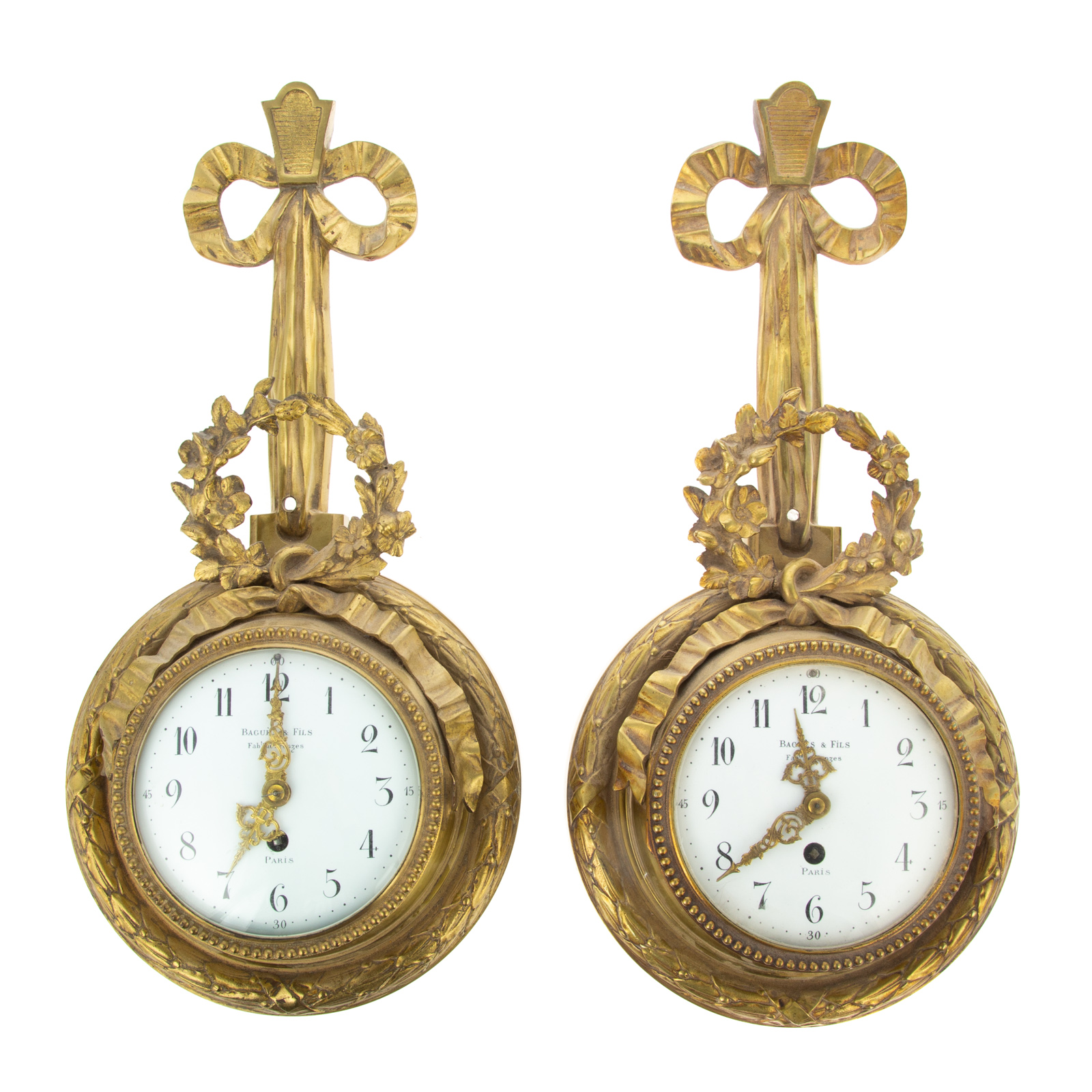 A PAIR OF BAGUES & FIL LOUIS XVI