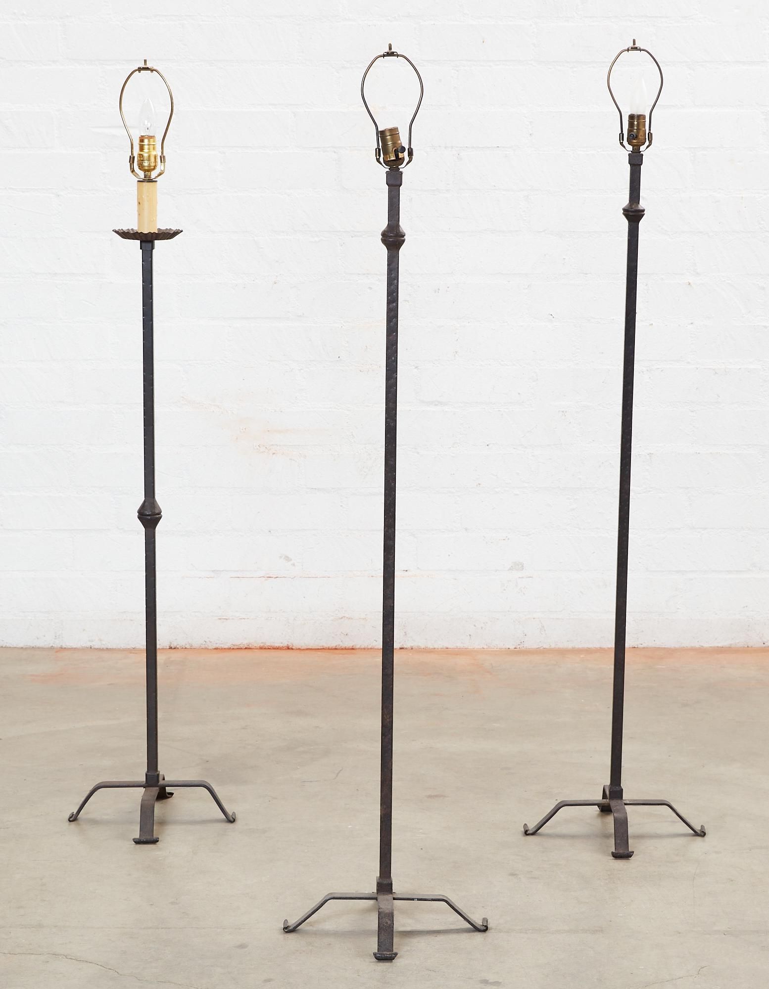 A PAIR OF BAROQUE STYLE WROUGHT