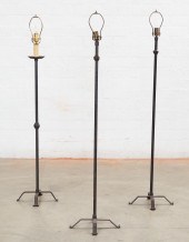 A PAIR OF BAROQUE STYLE WROUGH