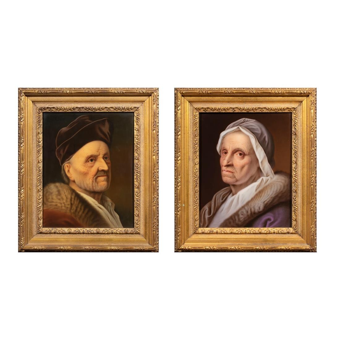 A PAIR OF BERLIN (KPM) PORCELAIN