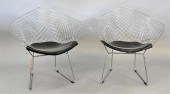 A PAIR OF BERTOIA STYLE METAL