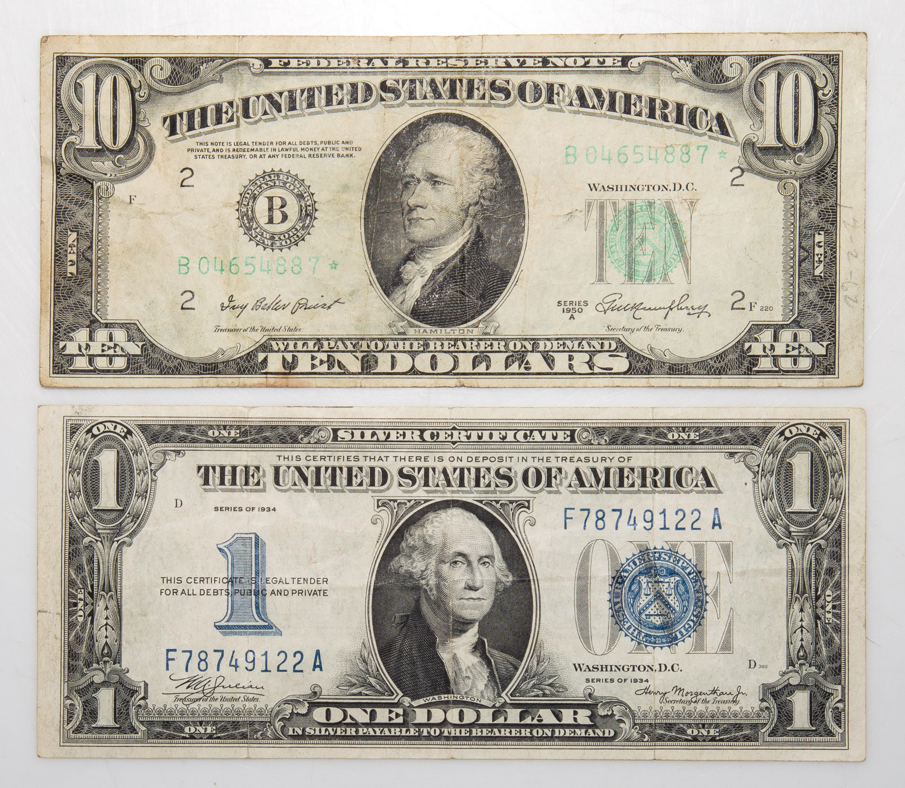 A PAIR OF BETTER NOTES 1934 $1