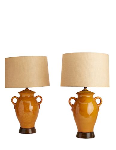 A PAIR OF BILLY HAINES CERAMIC