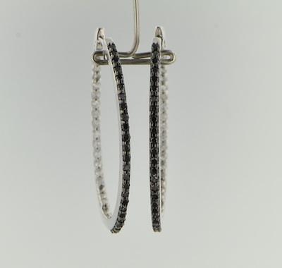 A Pair of Black and White Diamond