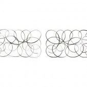 A Pair of Black Painted Metal