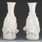 A Pair of Blanc de Chine Drago