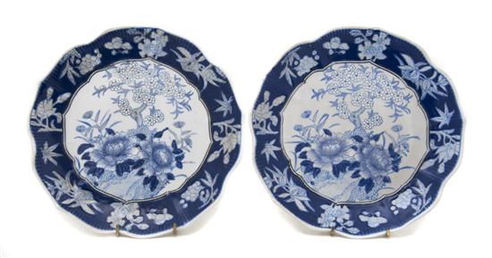 A Pair of Blue and White