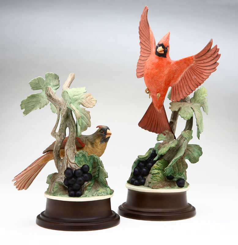 A pair of Boehm porcelain figures