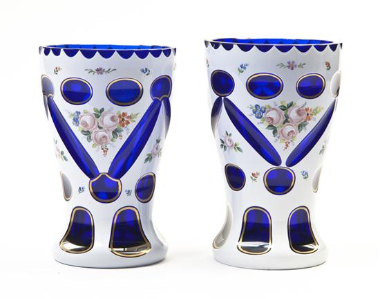 *A Pair of Bohemian Enameled