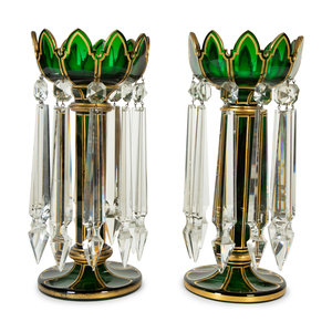 A Pair of Bohemian Parcel-Gilt