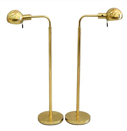 A PAIR OF BRASS HANSEN MID