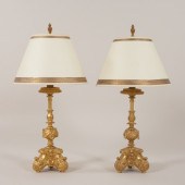 A Pair of Brightly Gilt Italia