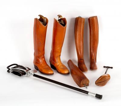 A pair of Browns leather riding