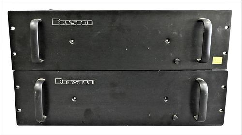 A PAIR OF BRYSTON 38 SOLID STATE