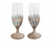 A PAIR OF BUCCELLATI "FLOWER"