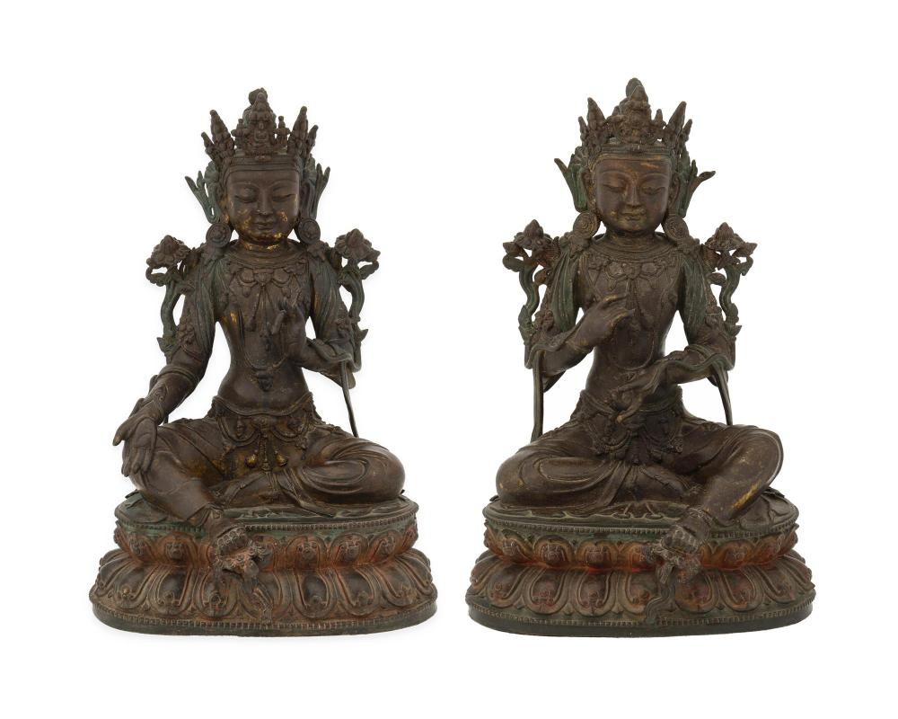 A PAIR OF BUDDHIST DEVOTIONAL