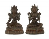 A PAIR OF BUDDHIST DEVOTIONAL