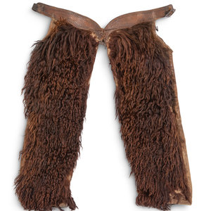 A Pair of Buffalo Hide Wooley Chaps