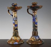 A pair of Bursley ware Amstel