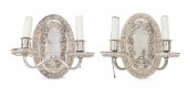 A PAIR OF CALDWELL SILVER PLAT