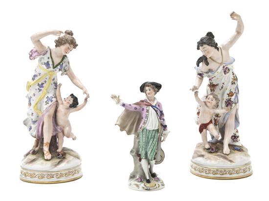A Pair of Capodimonte Porcelain
