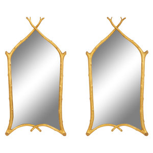 A Pair of Carol Canner Giltwood