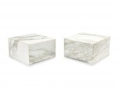 A PAIR OF CARRERA MARBLE PLINT