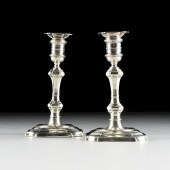 A PAIR OF CARTIER STERLING SIL