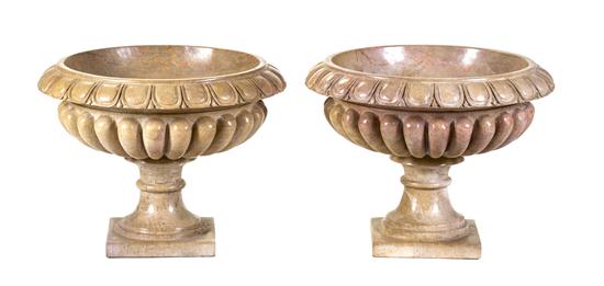 A Pair of Carved and Turned