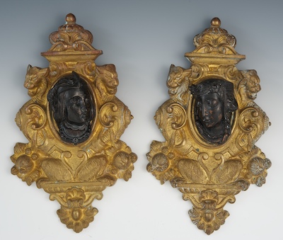 A Pair of Cast Bronze Victorian