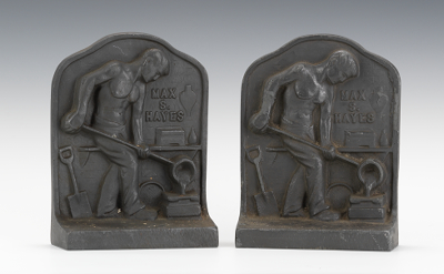 A Pair of Cast Iron Hayes