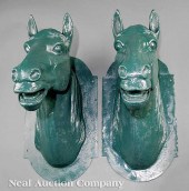 A Pair of Cast Iron Wall-Mount