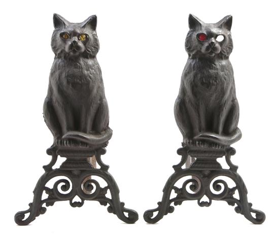 A Pair of Cast Iron Figural