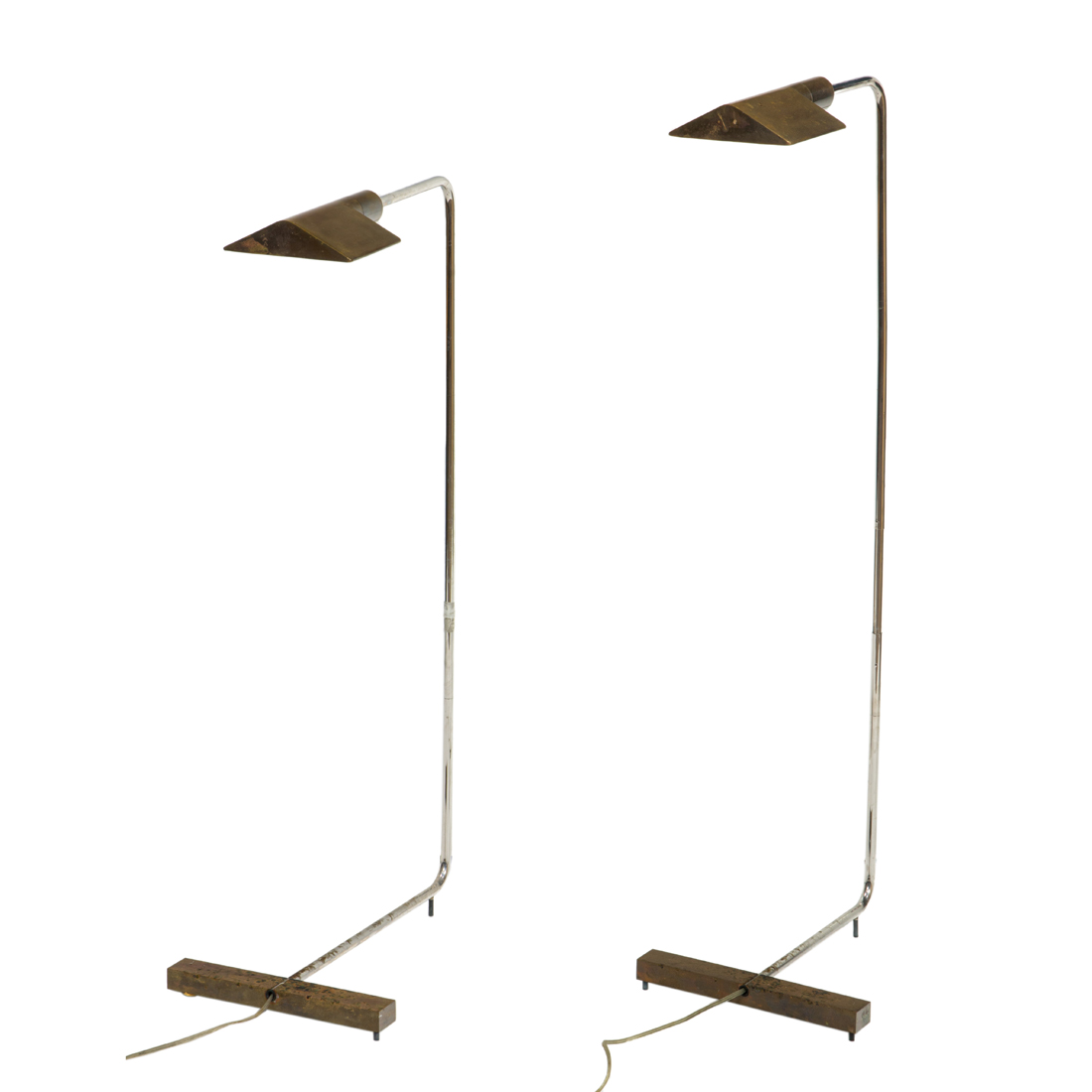 A PAIR OF CEDRIC HARTMAN BRASS