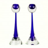 A PAIR OF CENEDESE, GLASS CAND