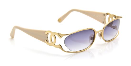 A Pair of Chanel Sunglasses brushed
