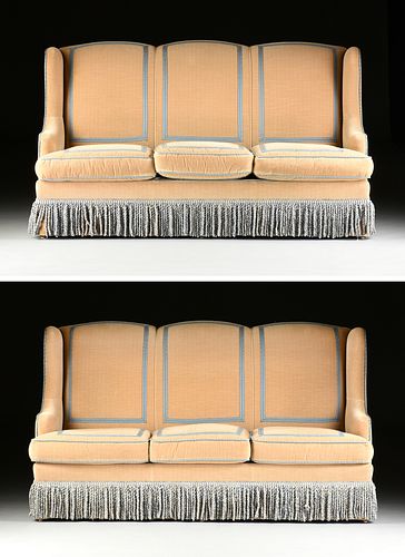 A PAIR OF CHARLES II STYLE VELVET