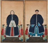 A PAIR OF CHINESE ANCESTOR POR