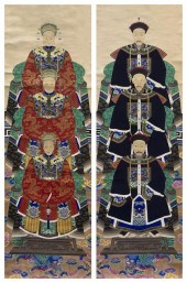 *A Pair of Chinese Ancestral P