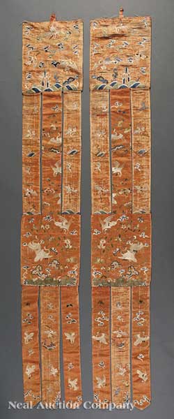 A Pair of Chinese Apricot Ground