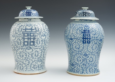 A Pair of Chinese Blue & White