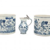 A Pair of Chinese Blue and Whi