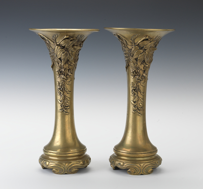 A Pair of Chinese Brass Trumpet
