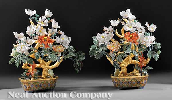 A Pair of Chinese Carved Stone